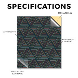 Tablet Skin Compatible with BOOX Note Air3 C (2023) - Triangle Stripes - Premium 3M Vinyl Protective Wrap Decal Cover - Easy to Apply | Crafted in The USA by MightySkins