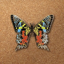Anima Madagascan Sunset Moth Enamel Pin - Butterfly/Inse