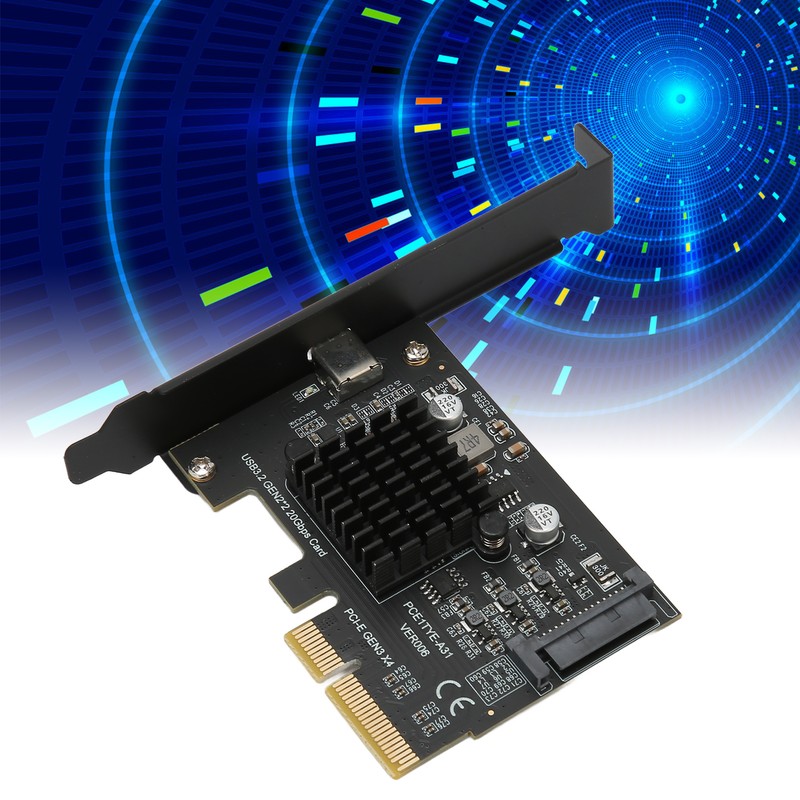 USB3.2 Expansion Card GEN2x2 20Gbps ASM3242 Chip PCI E 4X