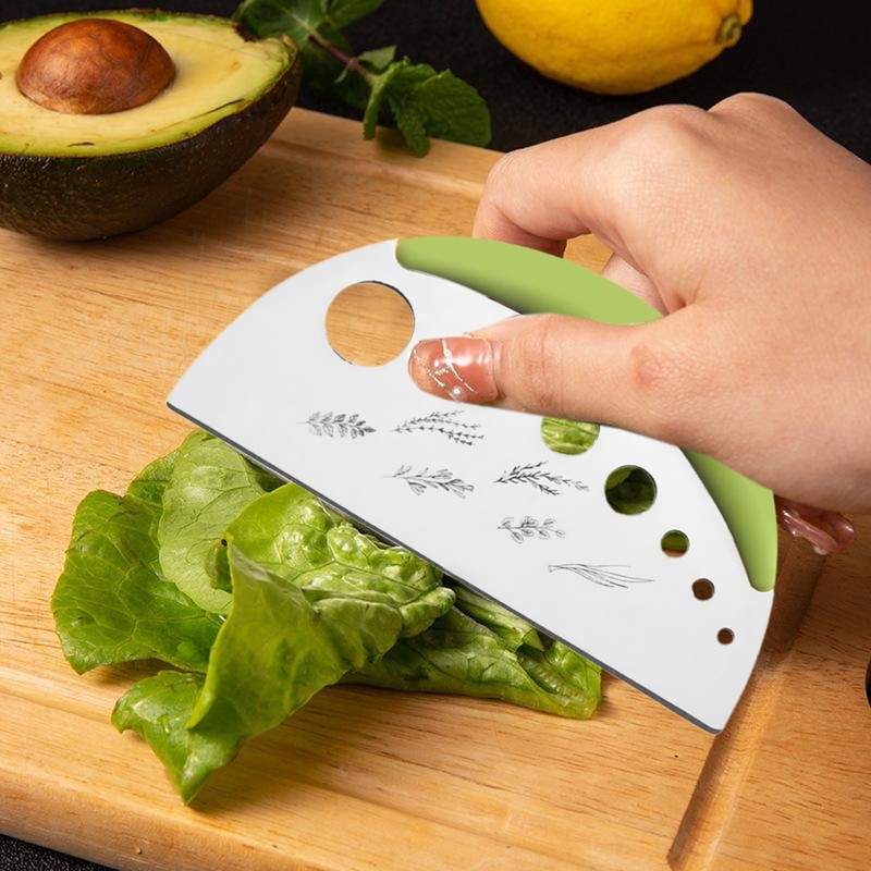Leogony 7 Holes Herb Stripper Tool, Stainless Steel Herb Cutter
