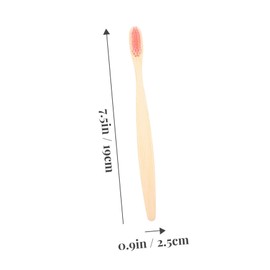 Alipis 10 Pack Soft Travel Toothbrushes Bamboo Charcoal Wooden Handle for Travel Size Toiletries