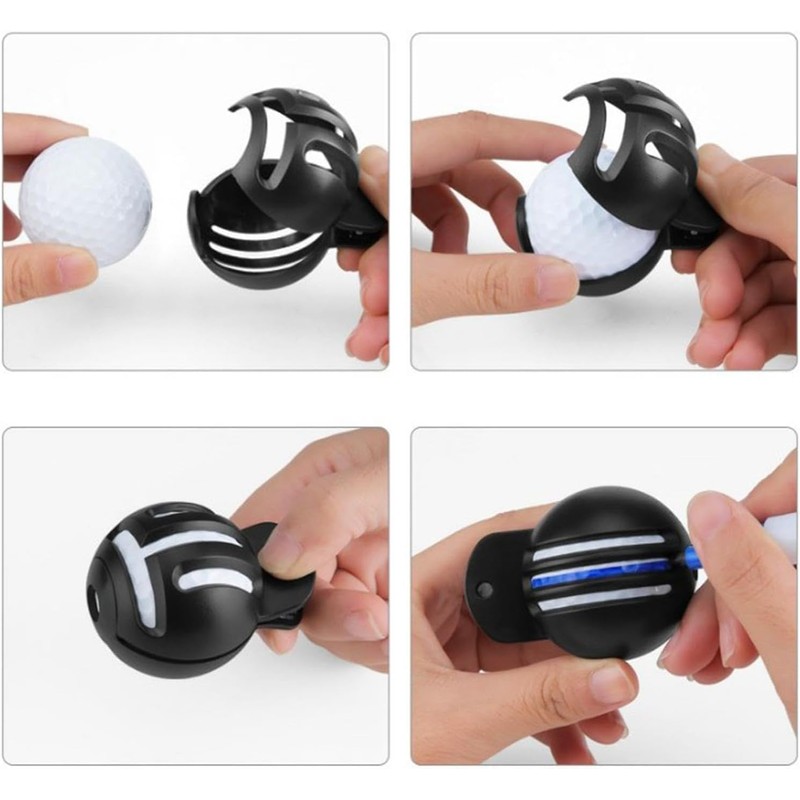 Yjemle Fade Resistant Golf Ball Liner, 1 Alignment Tool with