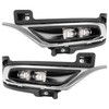 HECASA Pair LED Fog Light&Bezel&Molding Compatible with 2015-2024 Chrysler 300