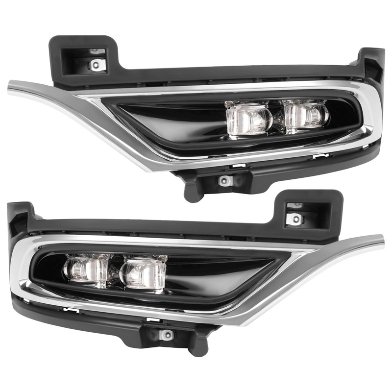 HECASA Pair LED Fog Light&Bezel&Molding Compatible with 2015-2024 Chrysler 300