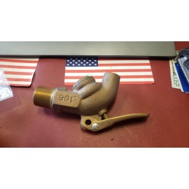NEW VINTAGE ALL Brass Oil Barrel Valve Spigot with Lockable Handle (S1-C102)