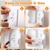 Tellegloww 4 Pack Safety Outlet Cover Box Wall Outlet Cover