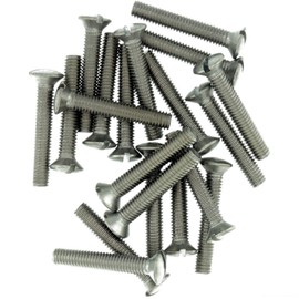 M6 (6mm x 60mm) Slot Raised Countersunk Machine Screw (Bolt) - Stainless Steel (A2) (Pack of 20)