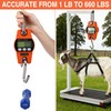 Outmate 660lb/300kg Digital Crane Scale - Compact LCD Handheld Hanging