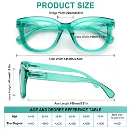 CHOFILORD Progressive Multifocus Reading Glasses for Women Men Blue Light Blocking Computer No Line Multifocal Readers (A3 Multicolor, 1.25, Diopters)