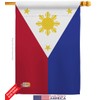 Philippines Garden House Flags Kit Regional Nationality Nation International World
