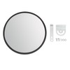 Convex Corner Mirror, 12" Security Mirrors for Business, Garage, Warehouse,