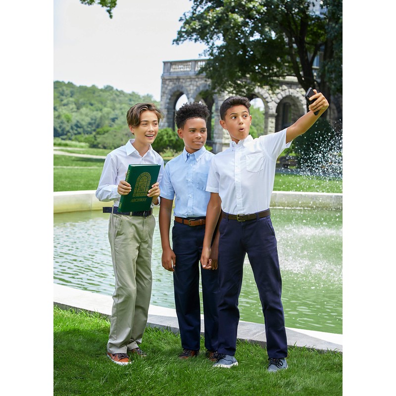 French Toast Boys' Big Pull-on Relaxed Fit School Uniform Pant