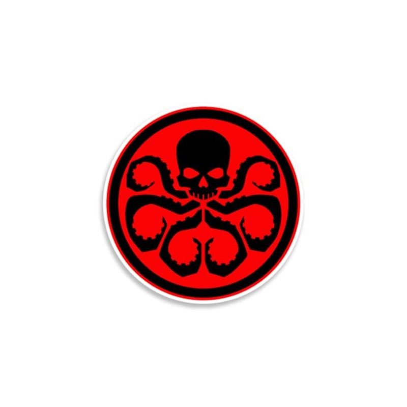 Hydra Army Superhero Red Skull Sticker Decal Notebook Car Laptop