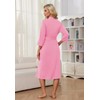YAHESHION Women’s Soft Robe Casual Loungewear Long Cotton Bathrobe Lightweight