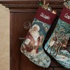 Manual Woodworkers Enchanted Jacquard Woven Tapestry Santa Stocking Santa