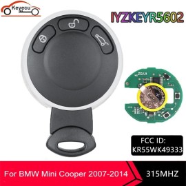 KEYECU For 2007 2008 2009 2010 2011 2012 2013 2014 Mini Cooper Smart Key FOB 3 Button