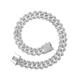 CALLARON Rap Accessories Xxxtraction Mens Bracelet Stainless Steel Ankle Bracelet Link Anklet Bracelet Bling Necklaces for Women Rhinestone Hip Hop Bracelet Alloy The Chain Gold Chain Miss