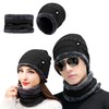 Bluelander Gorros de Invierno con Bufanda para Hombre y Mujer,