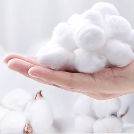 Makeup Cotton Balls, 300 Pieces, Degreasing Cotton Balls, Pure Cotton Balls, Cotton Balls, Makeup Cotton Balls, for Make-Up Removal, Beauty, Skin Care, Salon, Home Use