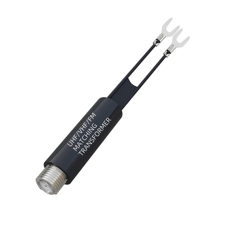 6pcs 75 Ohm to 300 Ohm Antenna Adapter Nickel-Plated UHF/VHF/FM