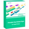 Gwybkq Glossy Printable Vinyl Sticker Paper for Inkjet Printer 150