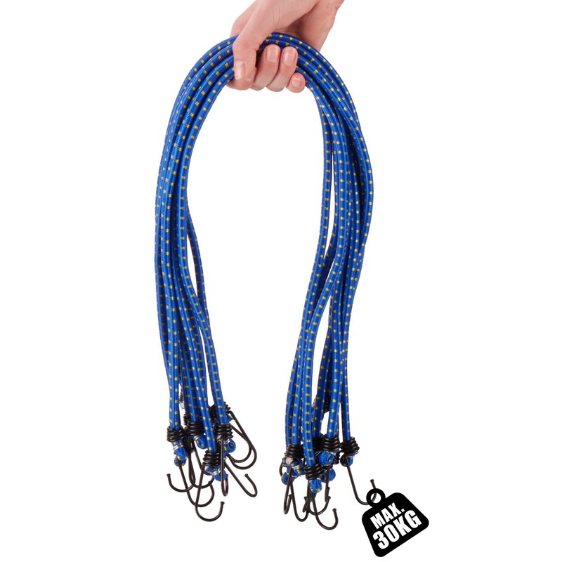 com-four® Set of 10 Rubber Tensioners – Luggage Tensioners –
