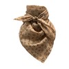 Wyoming Traders XL 42" Brand Tan Wild Rag Silk Scarf