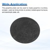sourcing map Round Graphite Block Disk Ingot High Purity Graphite
