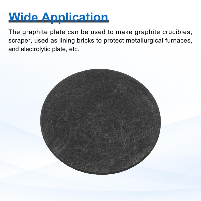 sourcing map Round Graphite Block Disk Ingot High Purity Graphite