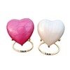 Pretty Set of 2 Pink and White Heart Keepsake Mini