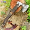 handmade viking handmade forged 1095 carbon steel double head axe