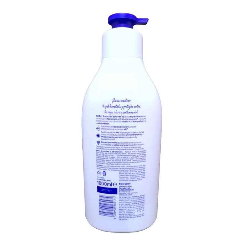 Crema Corporal Fps15 Proteccion Solar Nivea