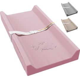 JVEOO Vegan Leather Baby Changing Pad, Waterproof & Wipeable Soft Diaper Changing Mat 32“ x 16.6" Comfortable Infant Changing Station for Dresser & Table