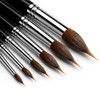 6 PCS Watercolor Brushes Professional, Extended Needle Point Brushes with