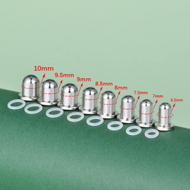 TBOSEN Exact Dimensions Set Stainless Steel O-Ring Ear Plugs Tunnel Gauges Stretcher Piercing Kit, Stainless Steel, Sandstone