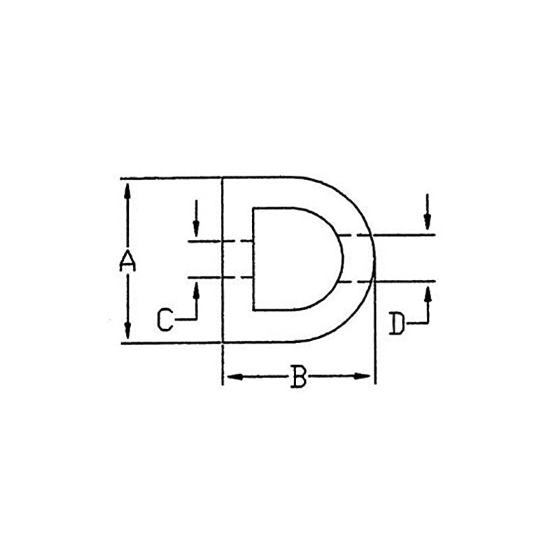 Buyers Products D210 Extruded Rubber D-Shaped Bumper, Heavy Duty 2-Hole,