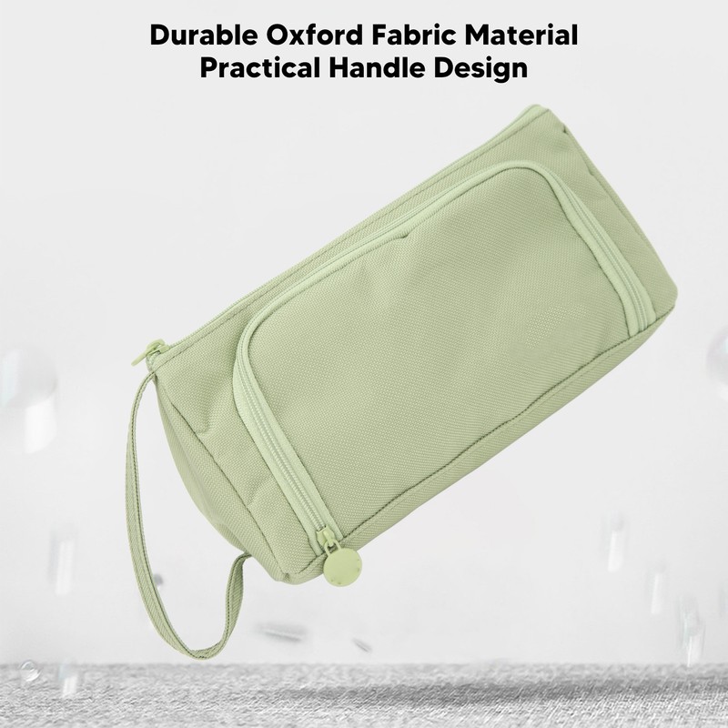 Large Pencil Case Handle Design Large Capacity Layered Durable Oxford