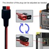 Jasavdio 14AWG DC 5.5mm x 2.1mm Male Power Plug Extension