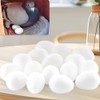 DQITJ 50 Pcs Pigeon Eggs Simulation of Solid Plastic Pigeon