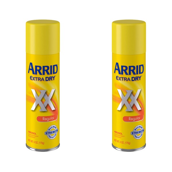 Arrid Deodorant 6 Ounce Aerosol Xx Extra Dry Regular (177ml) (2 Pack)