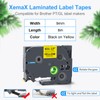 3 x XemaX Compatible Label Tape Replacement for Brother P-touch