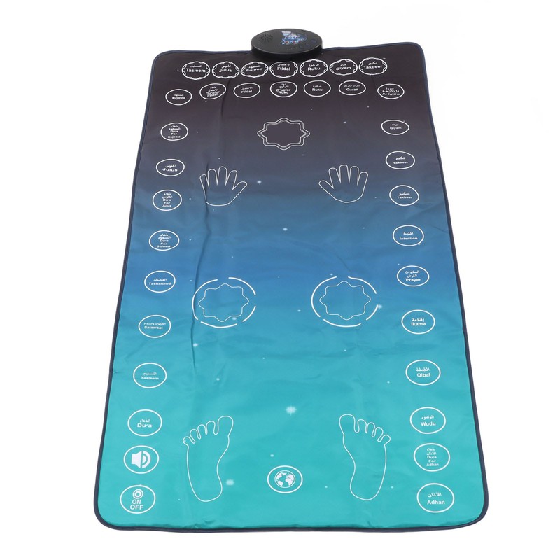 Electronic Muslim Prayer Mat 7 Languages Smart Touch Sensitive Educational