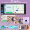 Single DIN Car Stereo Radio with Wireless Apple CarPlay &