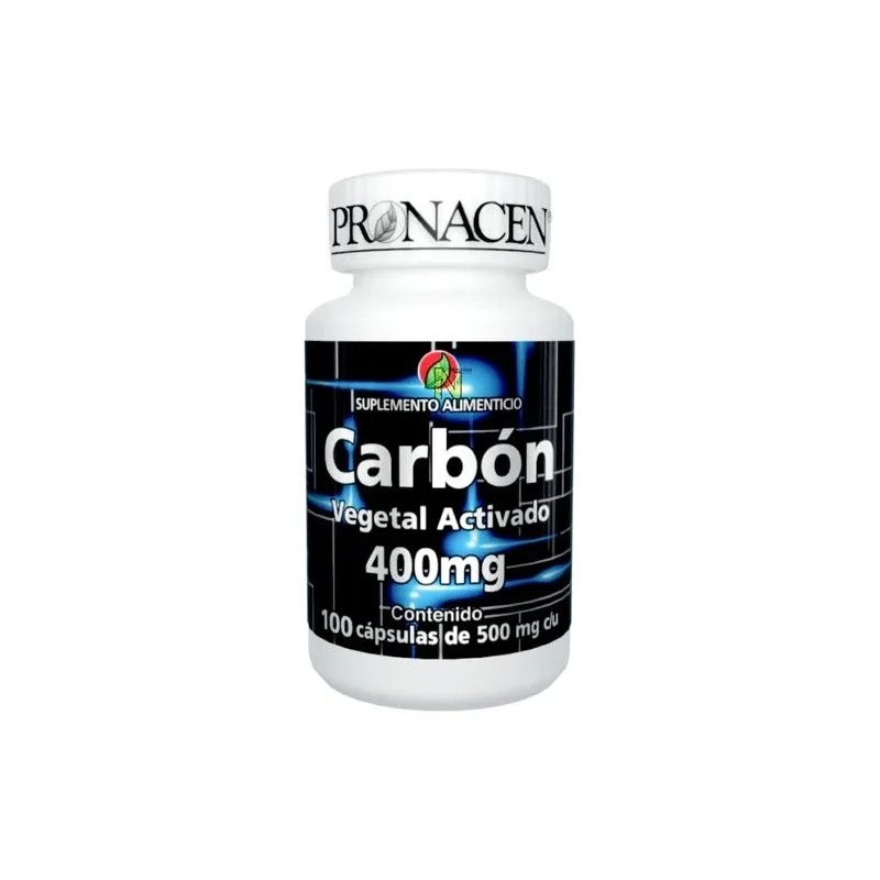 Carbon Vegetal Activado (100 Caps) Pronacen