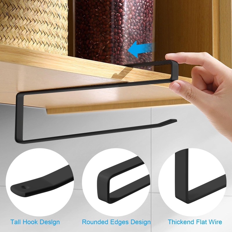 Vicloon Kitchen Roll Holder without Drilling, Pack of 2 Paper