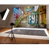 Renaiss 2.2 x 1.5 m Urban Street Graffiti Wall Photography