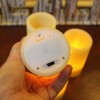 EcoGecko Set of 4 Flameless LED Pillar Candles Timer Real