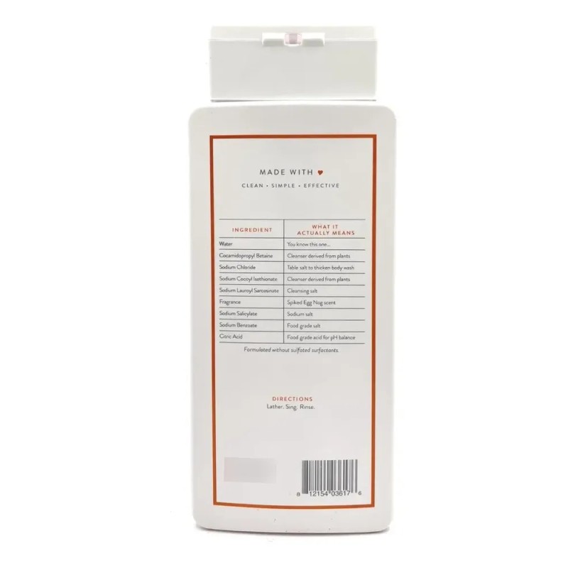 Jabon Corporal / Body Wash, Native, Spiced Egg Nog