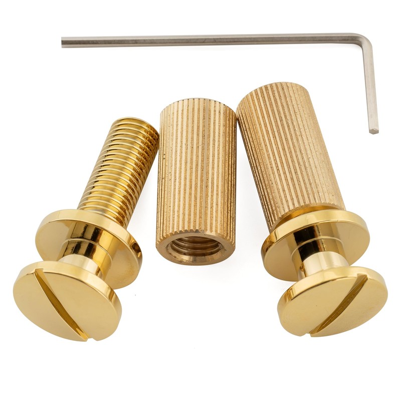 Musiclily Ultra 52mm (2-3/64 inch) String Spacing Full Solid Brass