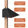 Khordin Metal Squirrel Baffle for 4x4 Post, Outside Wooden Pole